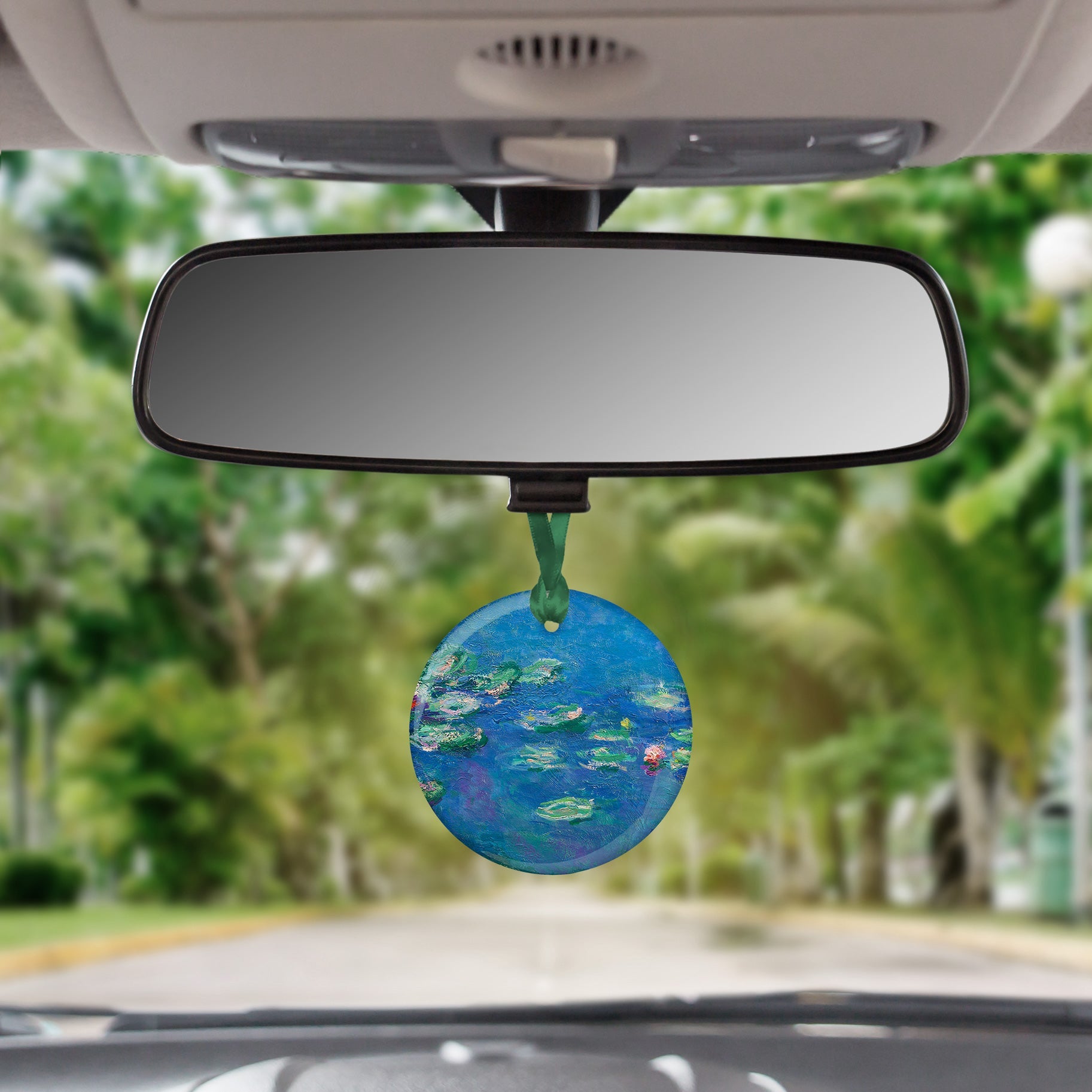 Monet Water Lilies Porcelain Keepsake Ornament – Flat Ceramic, Gift-Ready