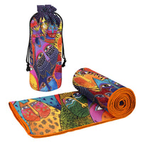 Laurel Burch Fantasticats Oversized Beach Towel - Microfiber, Quick-Dry