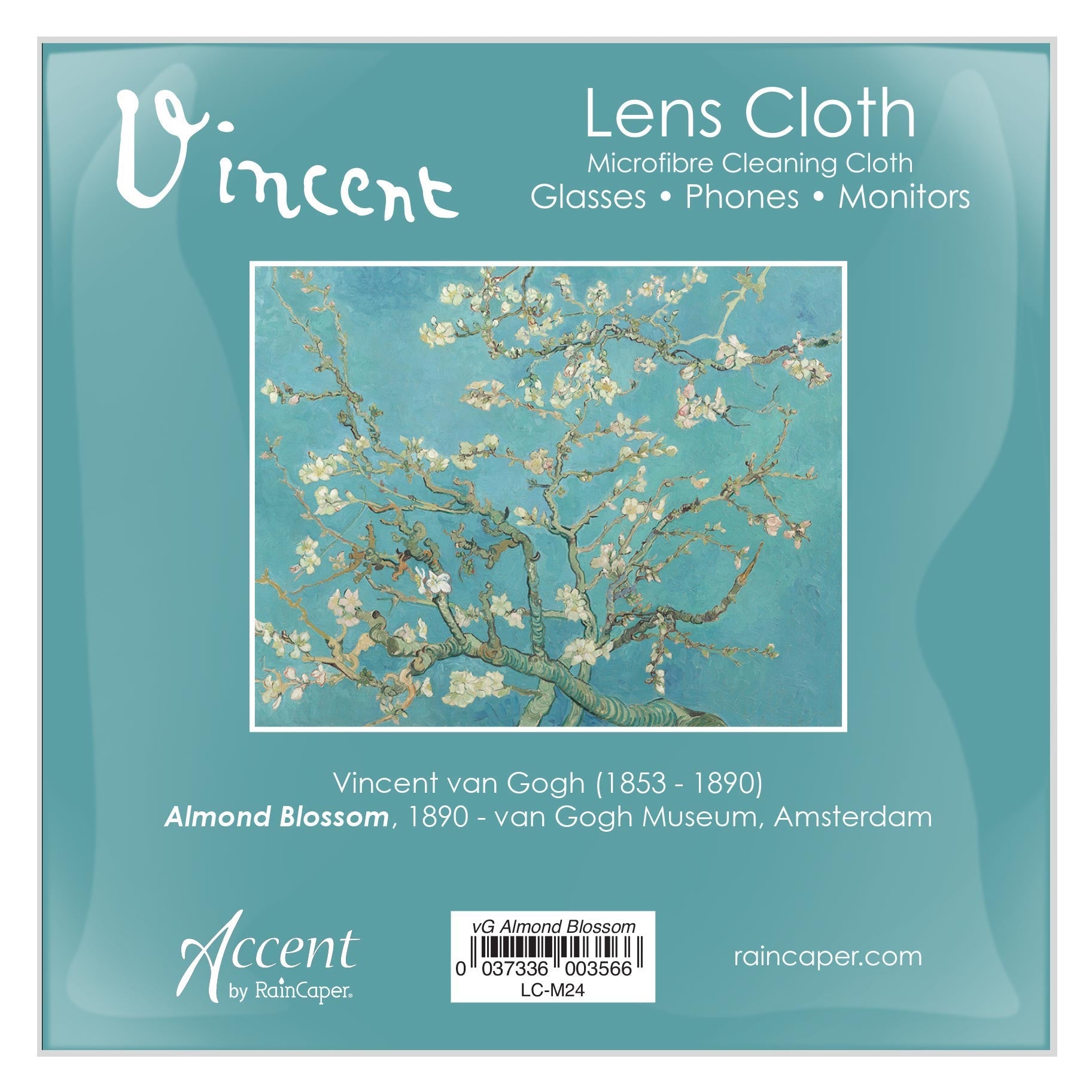 van Gogh Almond Blossom Microfiber Lens Cleaning Cloth – Soft, Non-Abrasive, Art-Inspired