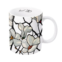 Tiffany Magnolia Fine Art Mug – 11 oz Porcelain Coffee Cup