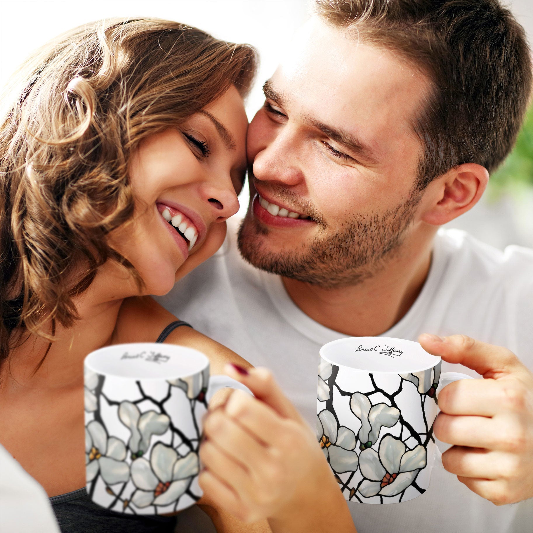 Tiffany Magnolia Fine Art Mug – 11 oz Porcelain Coffee Cup