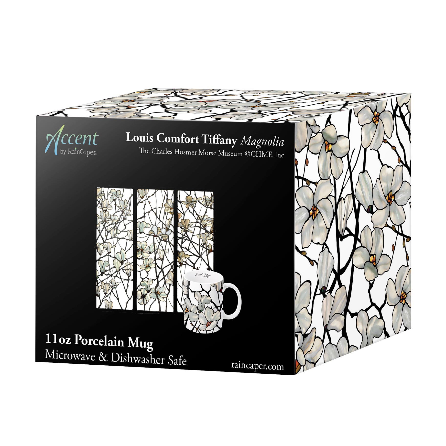 Tiffany Magnolia Fine Art Mug – 11 oz Porcelain Coffee Cup