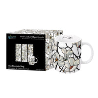 Tiffany Magnolia Fine Art Mug – 11 oz Porcelain Coffee Cup