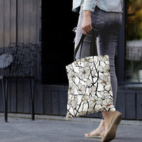 Tiffany Magnolia Canvas Magazine Tote – Slim Vertical Tote Bag