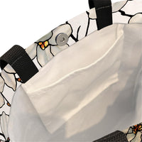 Tiffany Magnolia Canvas Magazine Tote – Slim Vertical Tote Bag