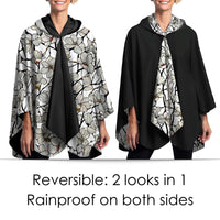 Tiffany Magnolia Womens Rain Cape - Rainproof Breathable Rain Poncho for Women