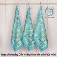 van Gogh Almond Blossom Cotton Tea Towel – Flat Weave, Absorbent