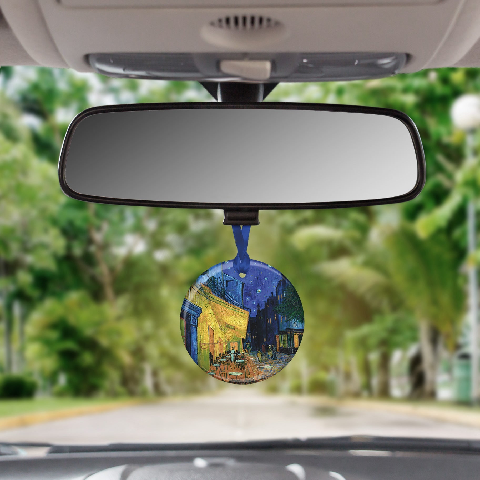 van Gogh Cafe Terrace at Night Porcelain Keepsake Ornament – Flat Ceramic, Gift-Ready