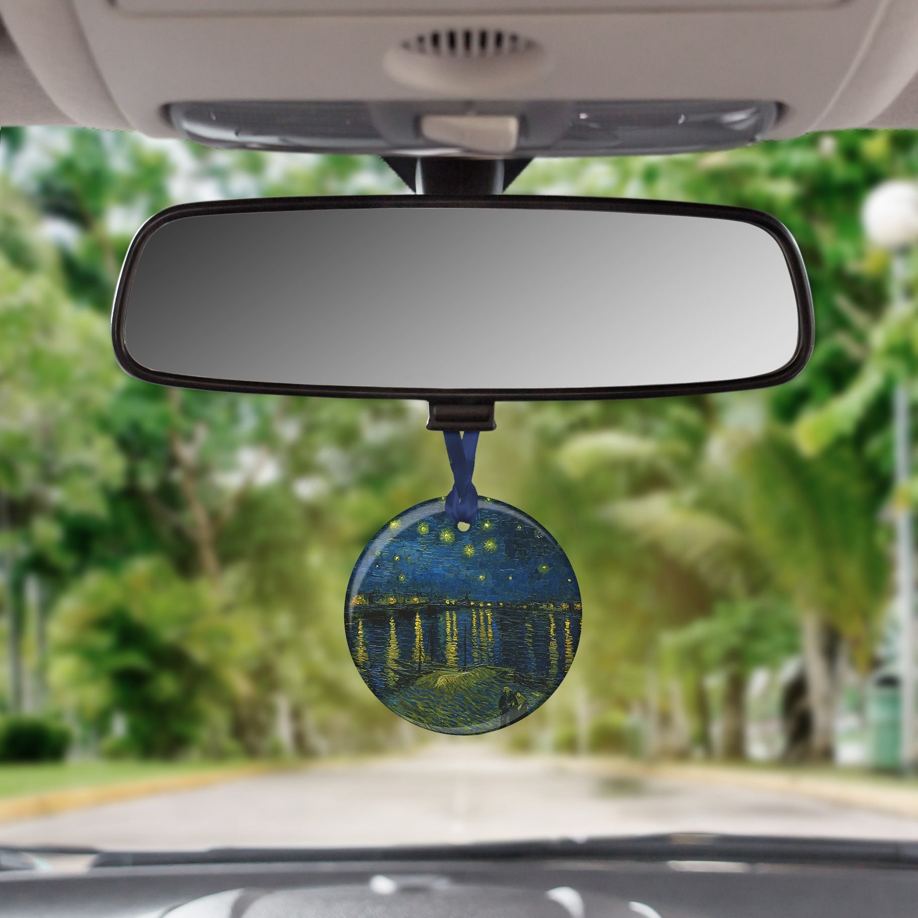 van Gogh Over the Rhone Porcelain Keepsake Ornament – Flat Ceramic, Gift-Ready