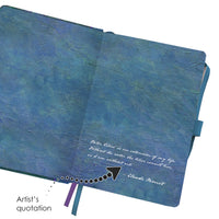 Monet Water Lilies - Dot Grid Journal – Hardcover, Pockets, Ribbon Bookmarks