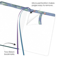 Monet Water Lilies - Dot Grid Journal – Hardcover, Pockets, Ribbon Bookmarks