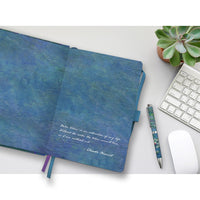 Monet Water Lilies - Dot Grid Journal – Hardcover, Pockets, Ribbon Bookmarks
