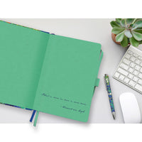 van Gogh Irises - Dot Grid Journal – Hardcover, Pockets, Ribbon Bookmarks