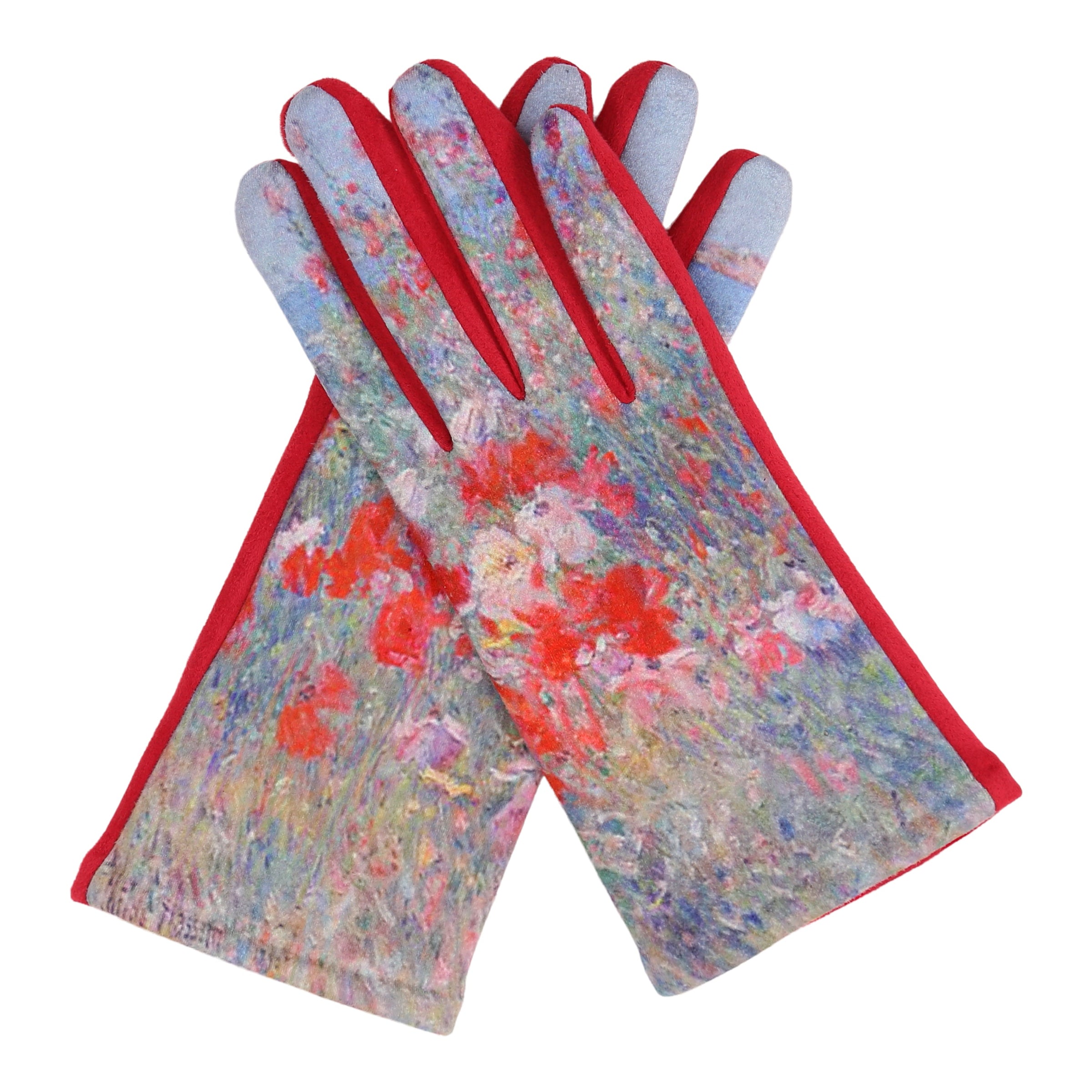 Fine Art Hassam Celia's Garden Isles of Shoals Womens Touch Screen Gloves
