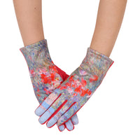 Fine Art Hassam Celia's Garden Isles of Shoals Womens Touch Screen Gloves