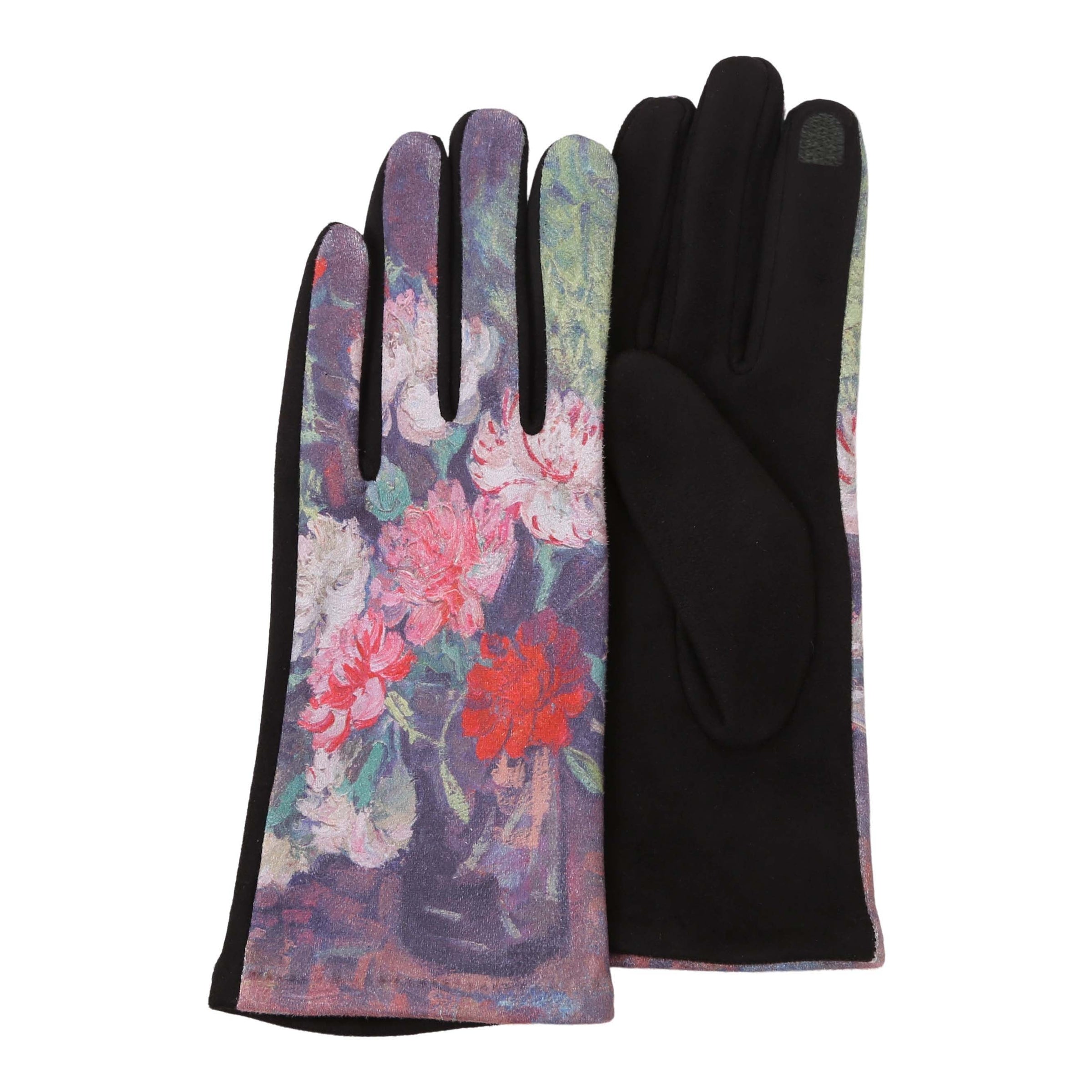 Fine Art van Gogh Carnations Womens Touch Screen Gloves - One Size Fits All