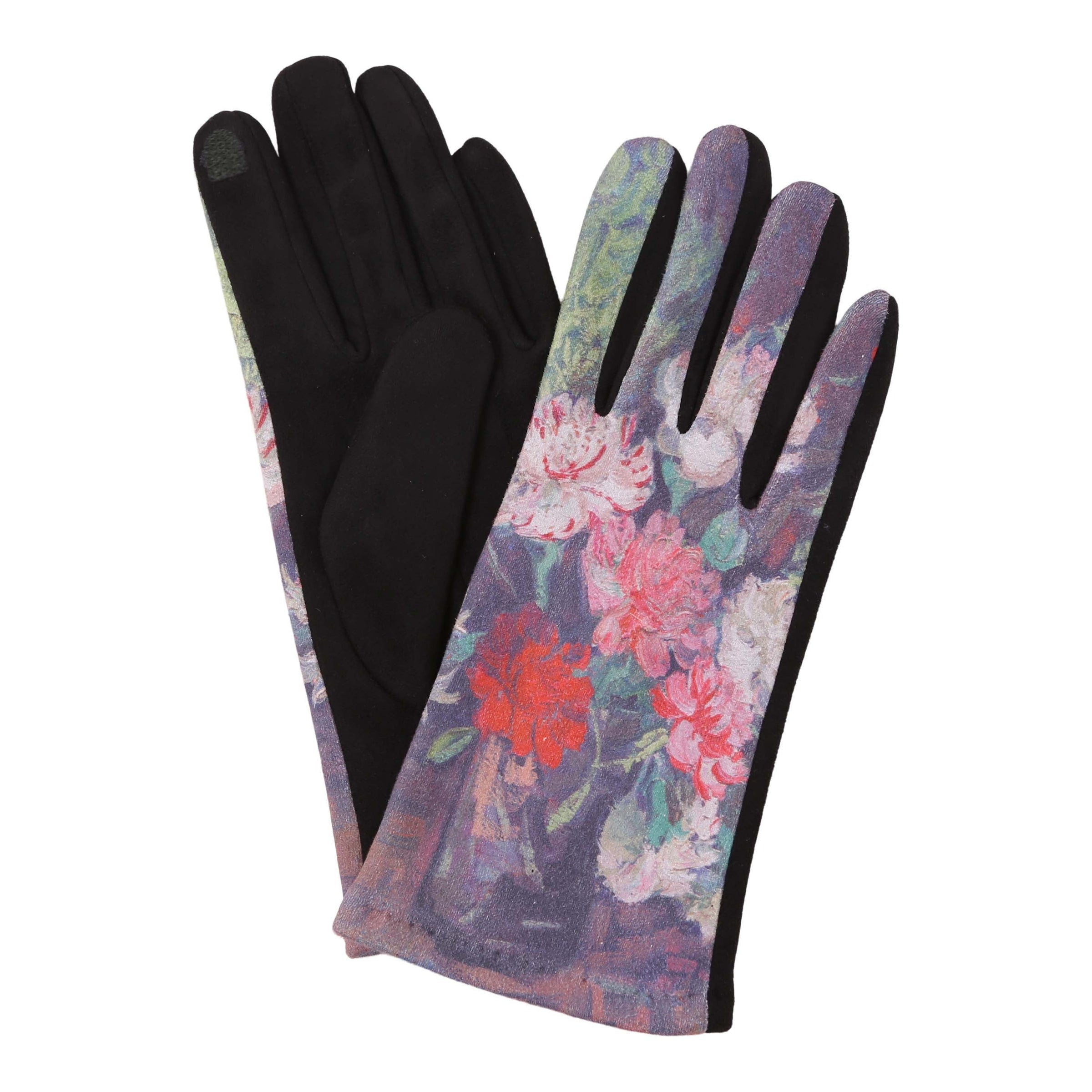 Fine Art van Gogh Carnations Womens Touch Screen Gloves - One Size Fits All