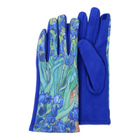 Fine Art van Gogh Irises Womens Touch Screen Gloves - One Size Fits All