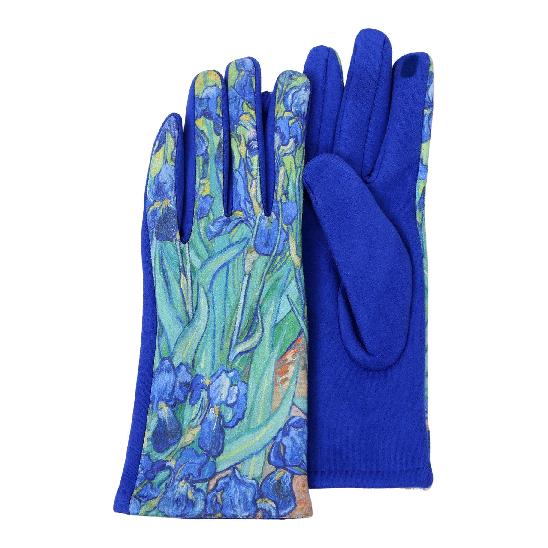 Fine Art van Gogh Irises Womens Touch Screen Gloves - One Size Fits All
