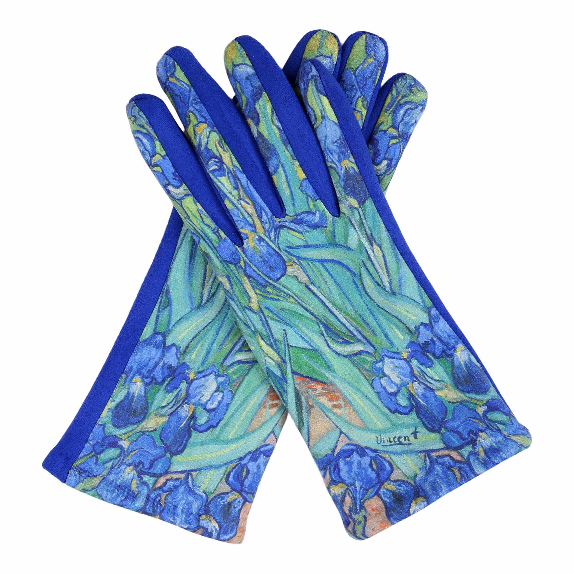 Fine Art van Gogh Irises Womens Touch Screen Gloves - One Size Fits All