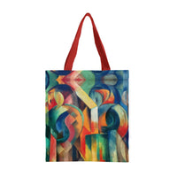 Franz Marc Stables Canvas Magazine Tote – Slim Vertical Tote Bag
