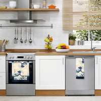 Hokusai The Great Wave Cotton Tea Towel – Flat Weave, Absorbent