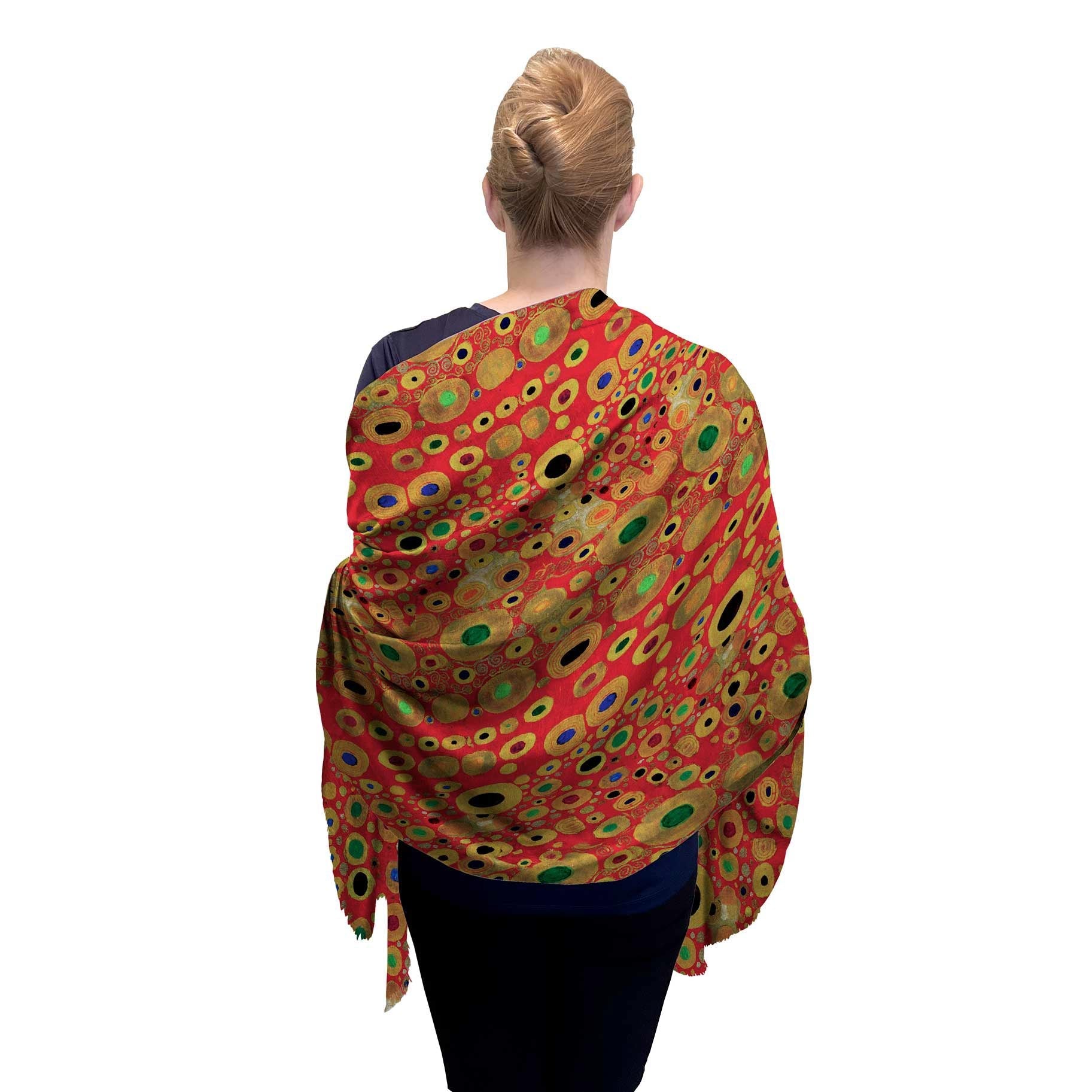 Klimt Hope II   Silk Blend Shawl – Lightweight Dressy Wrap for Women