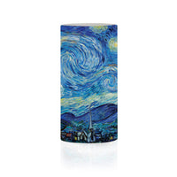 van Gogh Starry Night 6" 6" LED Candle – Battery Operated, Flickering