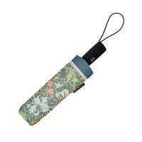 William Morris Golden Lily Travel Umbrella – Compact, One-Touch Open & Close