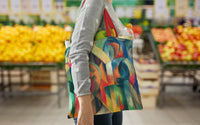 Franz Marc Stables Canvas Magazine Tote – Slim Vertical Tote Bag