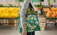 Tiffany Field of Lilies Canvas Magazine Tote – Slim Vertical Tote Bag