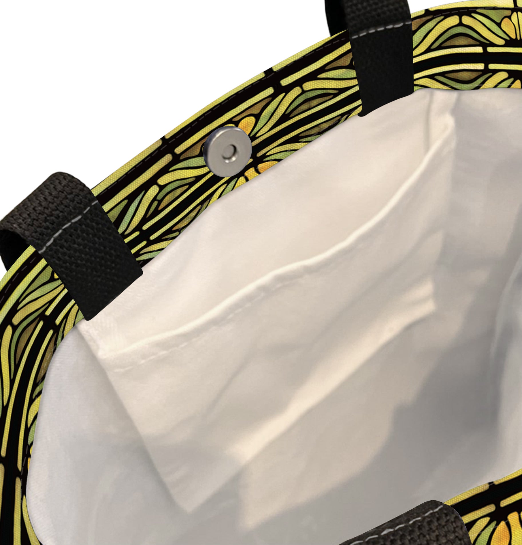 Tiffany Field of Lilies Canvas Magazine Tote – Slim Vertical Tote Bag