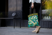 Tiffany Field of Lilies Canvas Magazine Tote – Slim Vertical Tote Bag