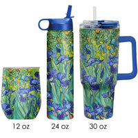 van Gogh "Irises" Insulated Drinkware Set of 3, 1 per size