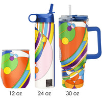 Frank Lloyd Wright "March Balloons" Insulated Drinkware Set of 3, 1 per size