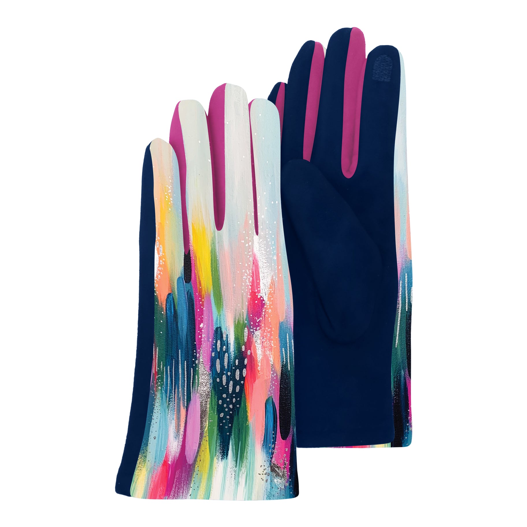EttaVee Brush Strokes 103 Womens Touch Screen Gloves - One Size Fits All