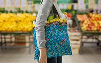 Tiffany Dragonfly (Purple) Canvas Magazine Tote – Slim Vertical Tote Bag
