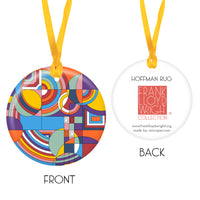 Frank Lloyd Wright Hoffman Rug Porcelain Keepsake Ornament – Flat Ceramic, Gift-Ready