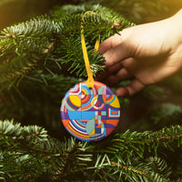 Frank Lloyd Wright Hoffman Rug Porcelain Keepsake Ornament – Flat Ceramic, Gift-Ready