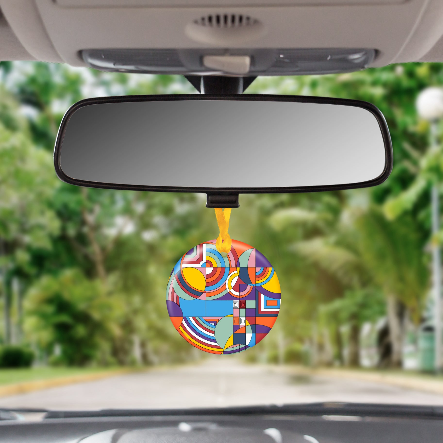 Frank Lloyd Wright Hoffman Rug Porcelain Keepsake Ornament – Flat Ceramic, Gift-Ready