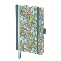 William Morris Golden Lily - Dot Grid Journal – Hardcover, Pockets, Ribbon Bookmarks