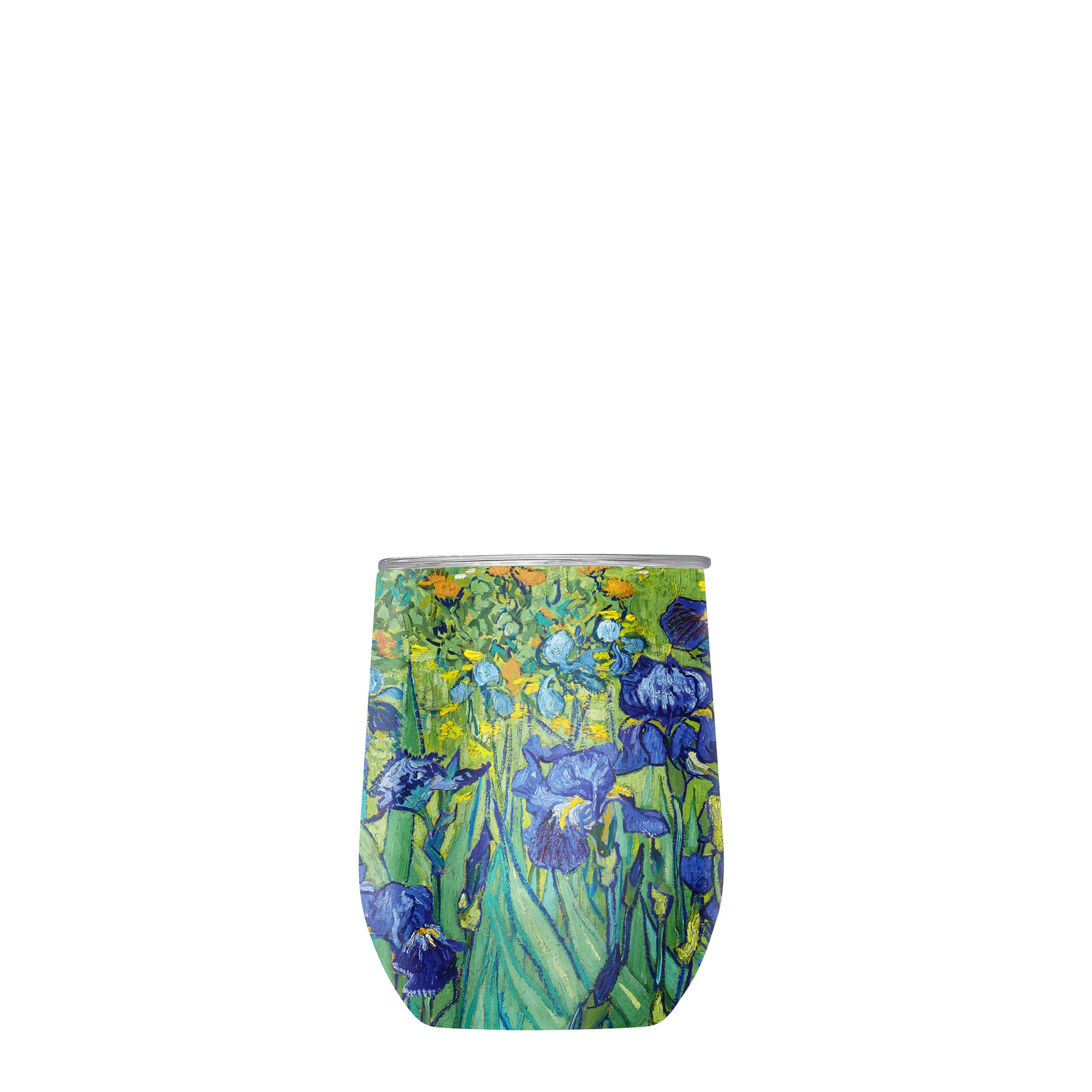 12 oz Stemless Wine Tumbler - van Gogh "Irises"