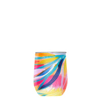 12 oz Stemless Wine Tumbler - EttaVee "Loose Palms"