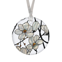 Tiffany Magnolia Porcelain Keepsake Ornament – Flat Ceramic, Gift-Ready