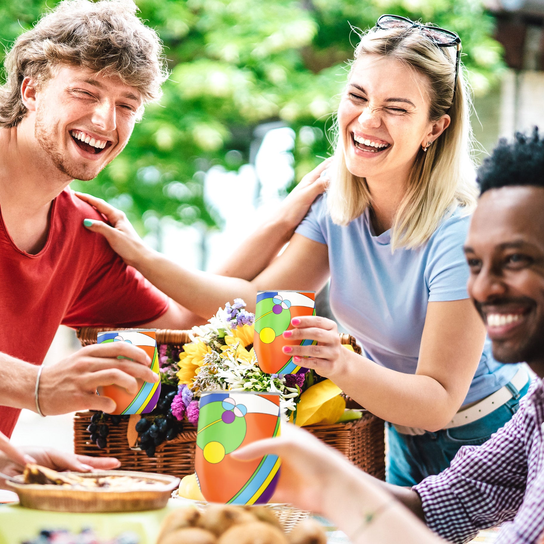 Frank Lloyd Wright "March Balloons" Insulated Drinkware Set of 3, 1 per size