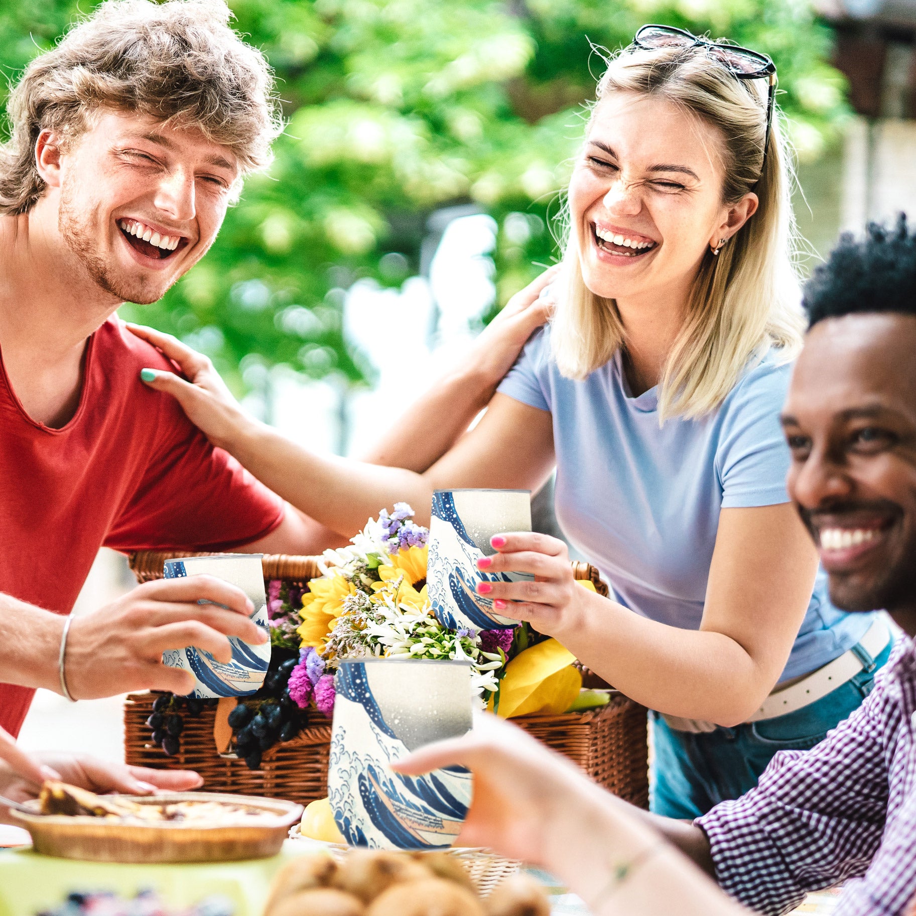 24 oz Water Bottle - Hokusai "The Great Wave"