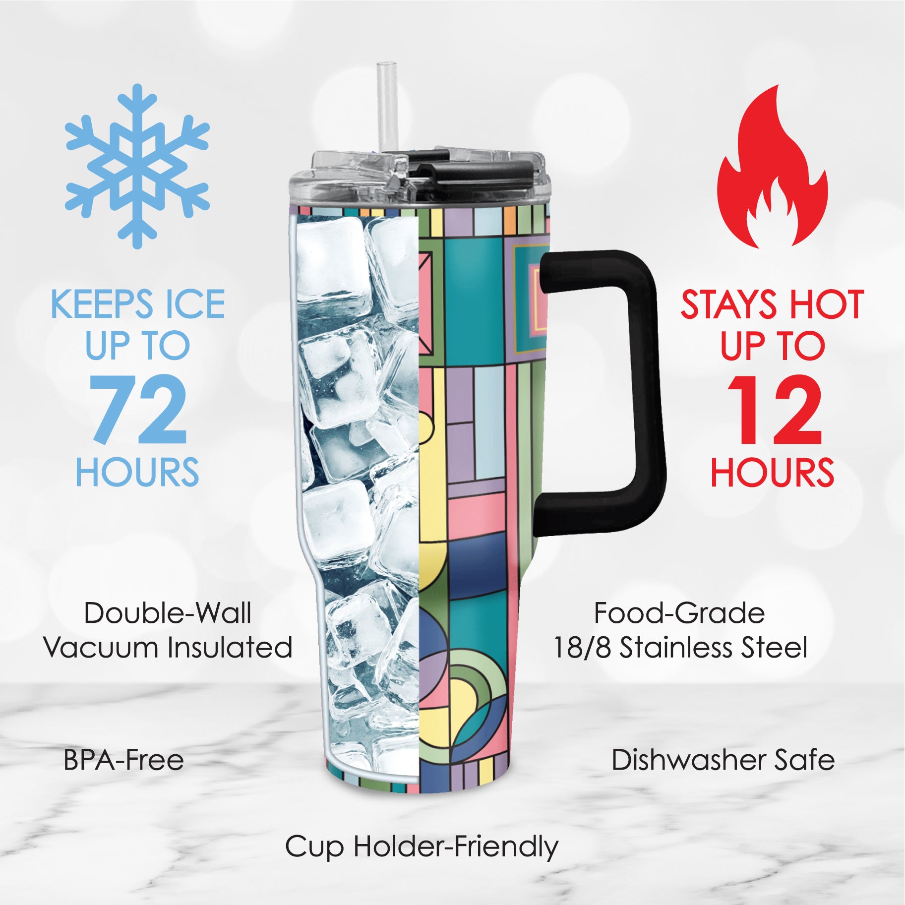 30 oz Tumbler - Frank Lloyd Wright "Saguaro Forms"