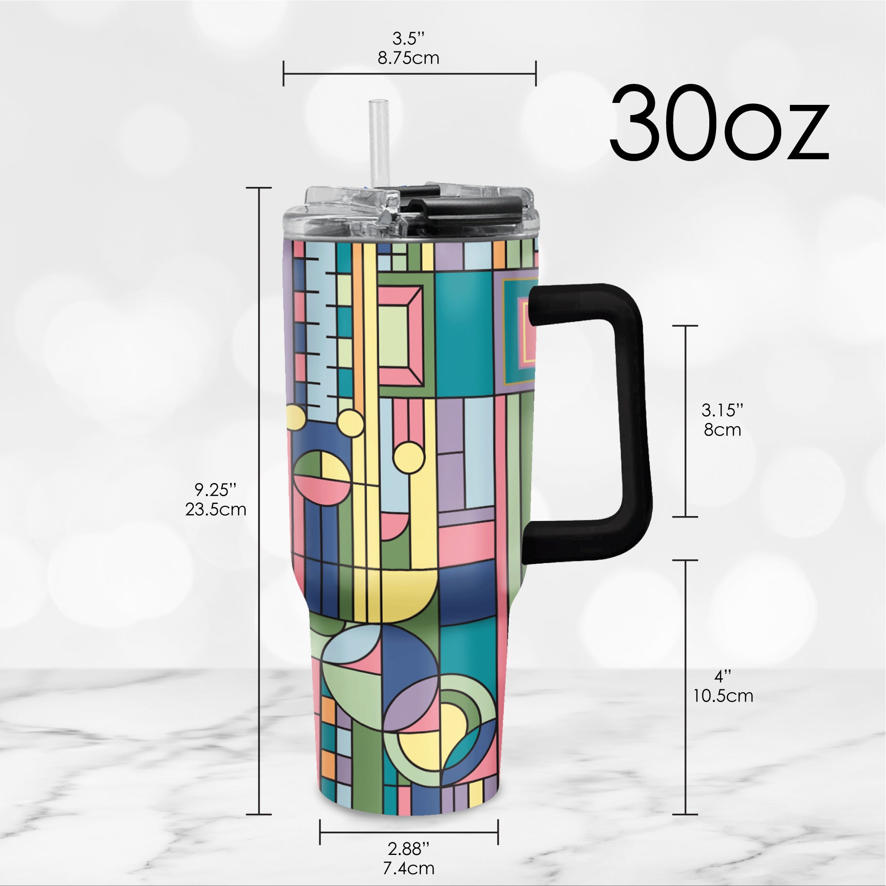 30 oz Tumbler - Frank Lloyd Wright "Saguaro Forms"