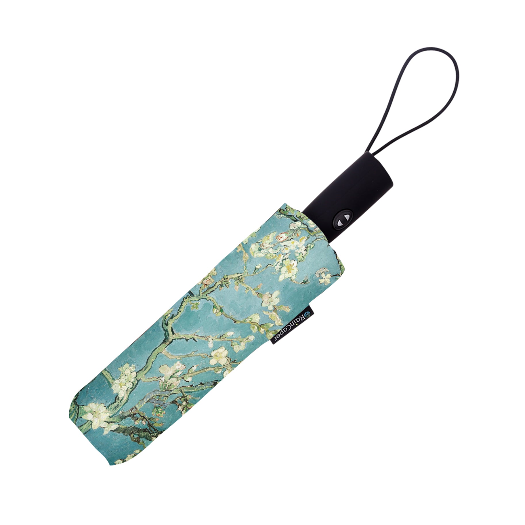 van Gogh Almond Blossom Travel Umbrella – Compact, One-Touch Open & Close
