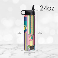 24 oz Water Bottle - Frank Lloyd Wright "Saguaro Forms"